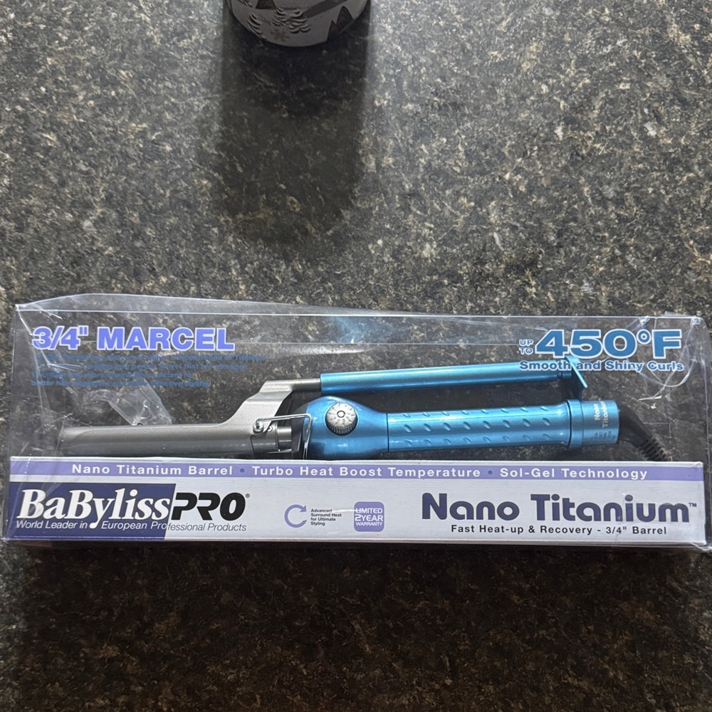 BaBylissPRO Nano Titanium 3/4" Curling Iron - Blue